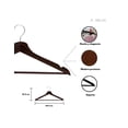 thumbnail image 3 of 100 Ganchos Para Ropa Madera Caoba Premium Ultra Resistentes, 3 of 6