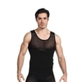 thumbnail image 6 of SDNall Slimming Shirts for Men Mens Body Shaper Buckle Adjustt Belly Shaper Corset Waist Corset Chest Belly Belt Stereotype Invisible Breathable Mens Compression Tank Top (Black,Sizes:M-2XL), 6 of 9