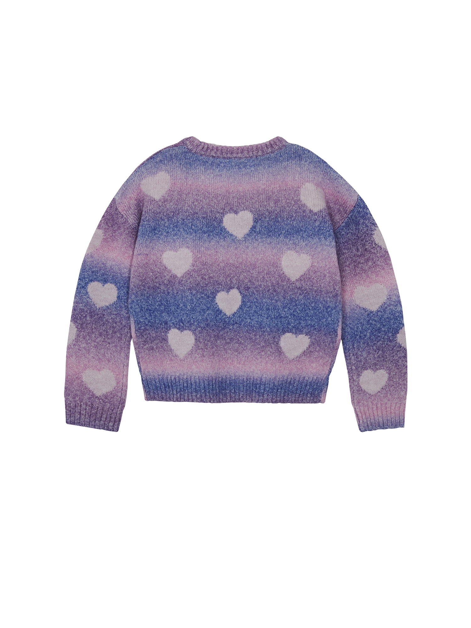 Planet Gold Girls Bow Print Ombre Sweater, Sizes 12M-18
