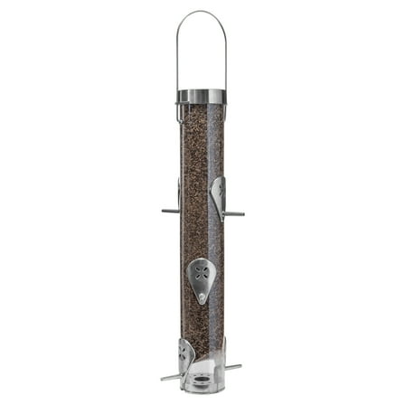 Droll Yankees Nyjer Seed Classic Finch Feeder, Ring Pull Advantage, 20-Inches, 1-Lb Seed Capacity, 6 Ports