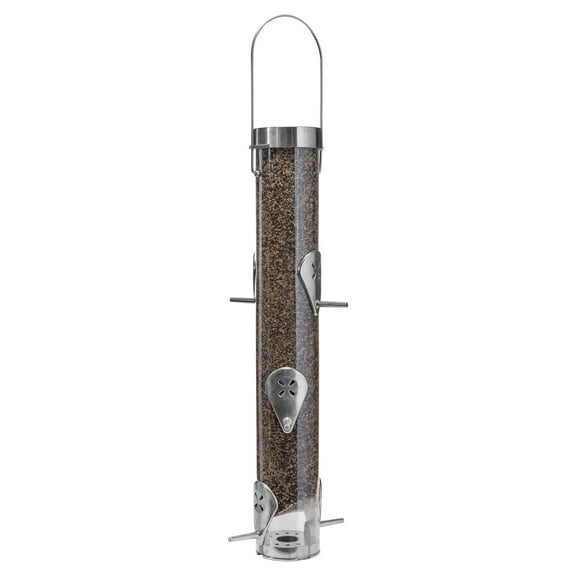 Droll Yankees Nyjer Seed Classic Finch Feeder, Ring Pull Advantage, 20-Inches, 1-Lb Seed Capacity, 6 Ports