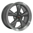 thumbnail image 3 of OE Wheels FR01 17 Inch Rim Fits Mustang Bullitt Style 5x114.3 17x9 Gloss Anthracite Machined Lip - Hollander 3448 (1), 3 of 5