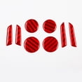 thumbnail image 6 of Stickers Button Cover Accessories Carbon Fiber Console Interior Trim Red Replacement For Tesla Model 3/Y 17-22, 6 of 9
