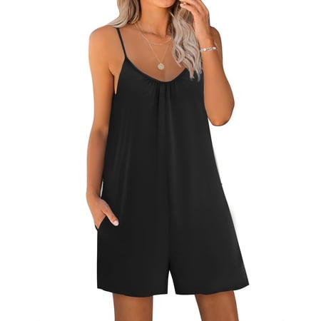 EKOUAER Womens Modal Jumpsuit Comfy Loose Harem Playsuit One Piece Romper