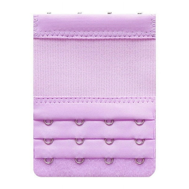 Extensores de sujetador para mujer, de acero inoxidable, 3 filas, 4 hebillas, suaves, cómodos y elásticos, con hebilla para sujetador de mujer.