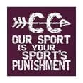 thumbnail image 2 of Go All Out Our Sport Is Your Sport's Punishment Cross Country Long Sleeve T-Shirt Mens, 2 of 3