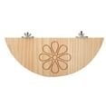 thumbnail image 1 of Wood Pets Hamster Mice Chinchilla Cage Toy Stand Platform Springboard Pedal (Flower Semicircle), 1 of 1