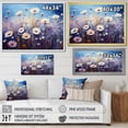 thumbnail image 4 of Designart "Cascading Blue Cornflowers III" Floral Floater Framed Wall Decor, 4 of 7