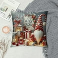 thumbnail image 2 of YANMS Decorative Throw Pillow Covers, Cute Gnome Candles Gift Boxes Pillow Cushion Cases, Let It Snow Quote Pillowcases Decor for Sofa Couch Bedroom Living Room Car, 2 of 5