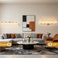 thumbnail image 5 of Deyidn Modern 5-Light Bathroom Vanity Light with Crystal Shades, 39 Inch Chrome Dimmable Light Fixture for Mirror, 5 of 9