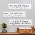 thumbnail image 2 of Humorous Household Metal Signs - Bathroom, Laundry, or Mudroom, 2 of 7