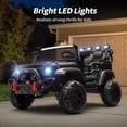 thumbnail image 6 of Hikiddo 2-Seater Ride on Car Truck, 24V 4WD Ride on Toy Electric Car for Kids Boys w/Remote, Bluetooth - Black, 6 of 10