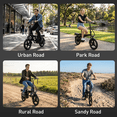 thumbnail image 4 of 14” Folding Electric Bike, Peak 500W Motor 36V 12Ah Battery, 20 mph, 20+ Miles PAS Range Ebike for Adult and Teen, UL 2849, 4 of 8