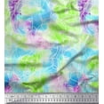 thumbnail image 1 of Soimoi Silk Fabric Watercolor Women Face Face Print Fabric by The Yard 42 Inch Wide, 1 of 1