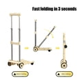 thumbnail image 7 of PONPRNGY Small Folding Hand Truck Dolly with 2 Wheels, Foldable Luggage Cart, Lightweight Plastic Collapsible Cart, for Airport Travel Moving Use, 7 of 7