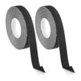 thumbnail image 1 of Cinta antideslizante de 2 paquetes, 0.8 pulgadas x 49.2 pies / 20 mm x 15 m, cinta de fricción para escaleras / interiores / exteriores [Negro], 1 of 6