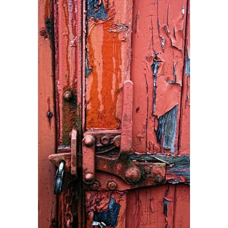 Weathered Lock Stretched Canvas - John Short  Design Pics (11 x