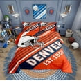 thumbnail image 2 of Erosebridal Football Comforter Sets,Ball Game Comforters & Duvets,Sport Decor (Denver),Reversible,Breathable,2pcs, 2 of 7