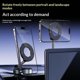 thumbnail image 4 of Vacuum Magnetic Suction Phone Holder, Foldable and Retractable Hands-Free Suction Cup Phone Mount for Car/Gym/Mirror/Smooth Surface, 4 of 5