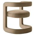thumbnail image 2 of Modway Winslow Performance Velvet Barrel Accent Chair, Taupe, 2 of 10