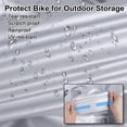 thumbnail image 3 of Bike Cover Outdoor Storage Waterproof Bicycle Cover Rain Sun UV Snow Dust Wind Proof Bicycle Covers- Foldable Bike Storage Bag with Anti-theft Lock Hole for Mountain Bike and Road Bike Covers, 3 of 7