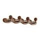 thumbnail image 4 of Perchero de pared, ganchos para abrigos, organizador moderno de madera rústica, ganchos de pared, percha para toallas, batas, chaqueta, entrada y baño 4 ganchos, 4 of 9