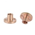 thumbnail image 1 of 20 piezas tuerca de tornillo de plomo T trapezoidal con brida de latón de 8mm para, 1 of 7
