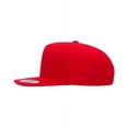 thumbnail image 3 of YP Classics - Premium Five-Panel Snapback Cap - 5089M - Red - Size: Adjustable, 3 of 3