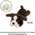 thumbnail image 2 of Adorable Lying Dog Plush Toy Cute Brown White Puppy Doll Soft Stuffed Animal Hug Plush Throw Pillow, 2 of 8