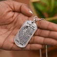 thumbnail image 5 of To My Son - Never Forget - Dog Tag Chain - Graphic Military Dog Tag Necklace (Optional Personalized Engraving), 5 of 5