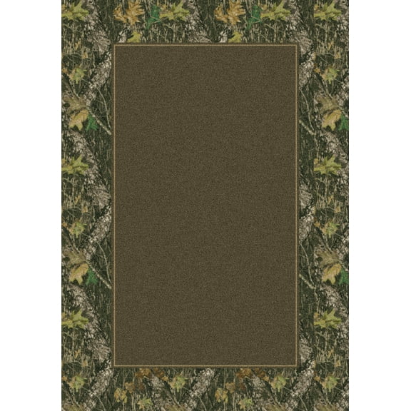 Milliken Green Area Rug Real Tree Breakup Solid C - Aprx 5' 4" x 7' 8"