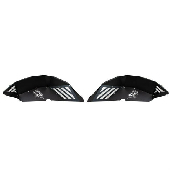 FISHBONE Offroad FB33193R: Jl Inner Fenders Rear - Aluminum - Black Powder Coat