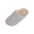 thumbnail image 4 of Winter Women Warm Cotton Striped Slippers Furry Soft Plush Shoes Non-slip Home Indoor, 4 of 5