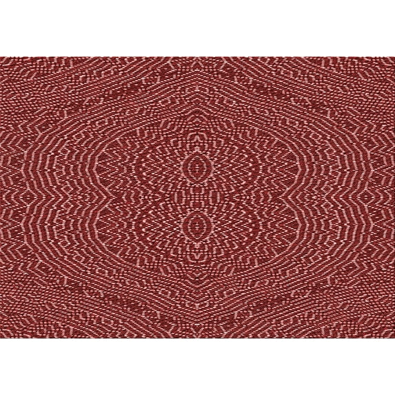 Ahgly Company Indoor Rectangle Patterned Valentine Red Area Rugs, 8' x 10'