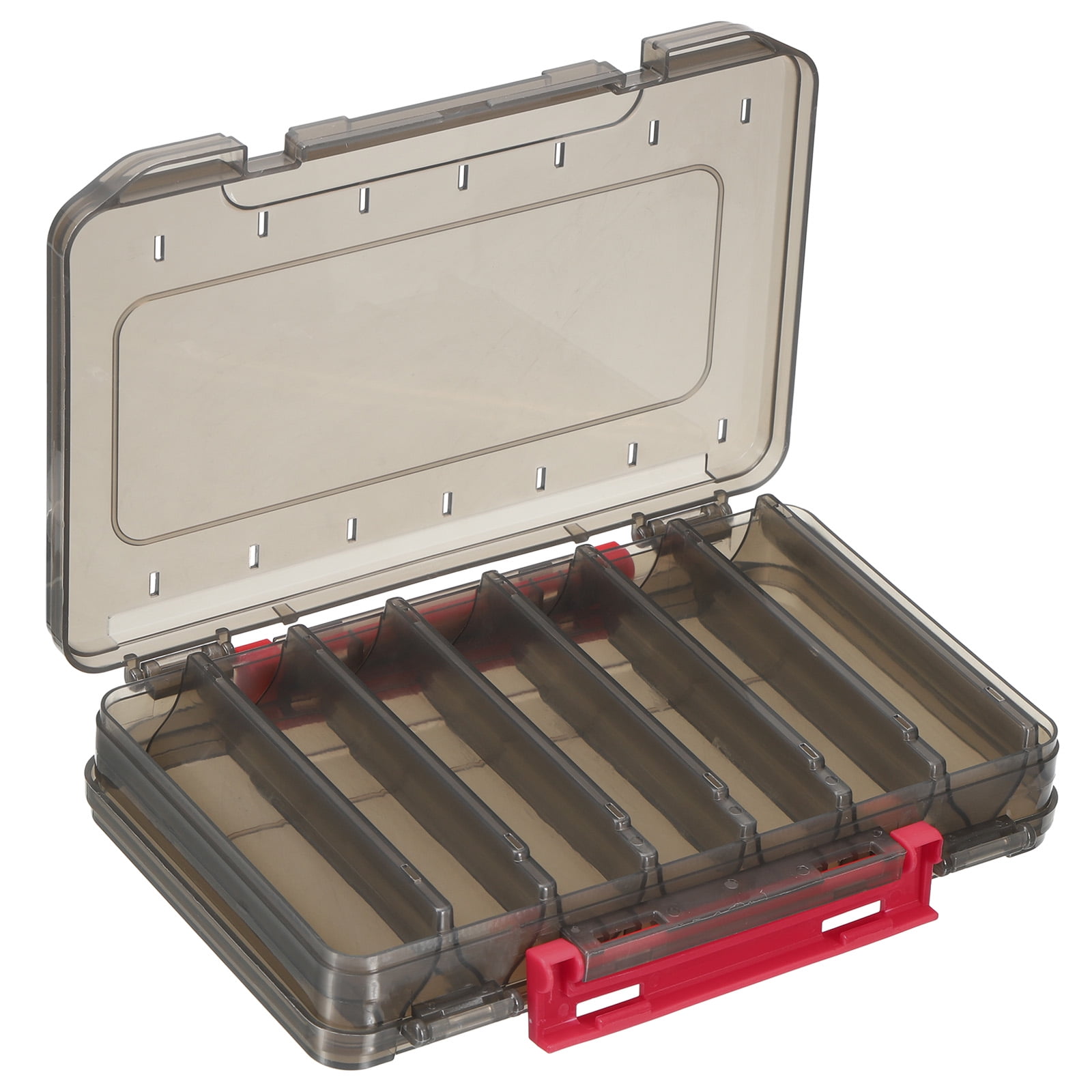 Uxcell TwoSided Plastic Box Fishing Lure Tackle 14 Grids Storage