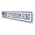 thumbnail image 4 of Let Freedom Ring US American Flag Aluminum Metal Decor Sign - 4x18 inches, 4 of 4