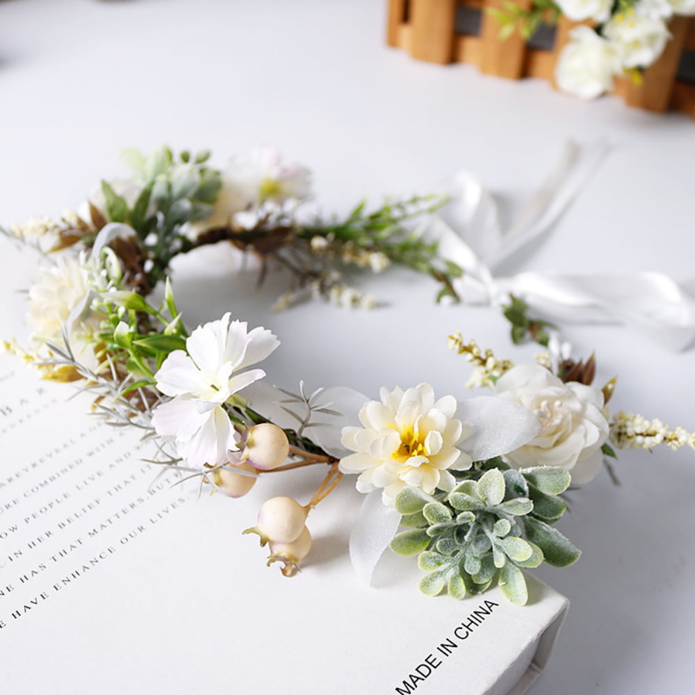 Dried Flower Crown Kit DIY Flower Crown Dried Flowers Wedding Hair  Accessory Hen Party Kit Festival Wedding 