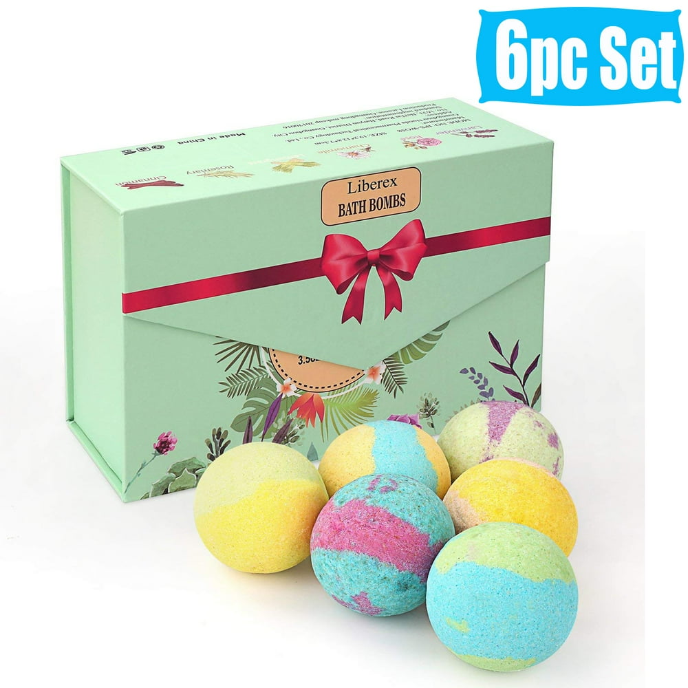 Liberex Bath Bombs Gift Set 6PC Set Fizzy Bath Bombs Clearance Kit