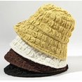 thumbnail image 6 of CoCopeaunts Summer Tin Women Bucket Hat Pleated Design Folds Basin Hat for Ladies Sun Protection Trendy Casual Fisherman Hat, 6 of 8