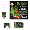 Big Sale! Outdoor Christmas Decorations Grinch Shower Curtain Christmas ...