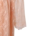 thumbnail image 5 of Little Girls Light Orange Lace Overlaid Long Sleeved Dress 3, 5 of 7