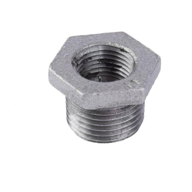 Buje hexagonal BK Products de 1/2 pulgada MPT x 3/8 pulgadas Plancha FPT
