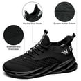 thumbnail image 4 of ZUTY Men's Running Shoes Blade Tennis Walking Fashion Breathable Non Slip Gym Sports Work Trainers Black 8.5, 4 of 6
