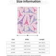 thumbnail image 2 of Pink Eifel Tower Paris Theme Throw Blanket Ultra Soft Warm All Season Decorative Fleece Blankets for Bed Chair Car Sofa Couch Bedroom 50"X40", 2 of 6