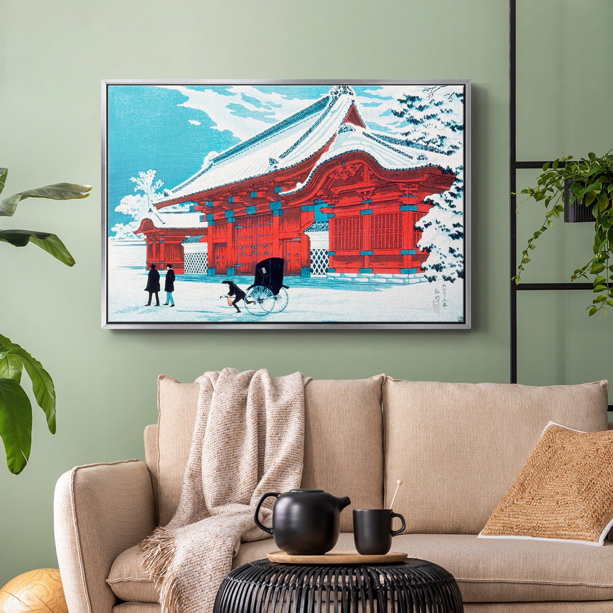Vintage Landscape-CCXCIII By Wexford Home Framed in Silver Wood Gallery Wrapped Canvas 25 in. x 37 in.