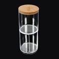 thumbnail image 3 of PRETXORVE Household Cosmetic Cotton Sign-in Box European Transparent Lid Seasoning Box Can Be Stacked with Desktop Finishing Box C Free Size, 3 of 3