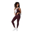 thumbnail image 7 of YITTY Active Women's UltraLuxe High-Waist Pocket Legging, Athleisure, 4-Way-Stretch, Burgundy, 4X, Short | 25" Inseam, 7 of 7