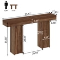 thumbnail image 3 of Tarnorci Farmhouse Vintage Console Table,Sofa Table Behind The Couch,Entryway Console Table with Storage for Living Room, Hallway,Entrance Rustic wood Space, 3 of 10