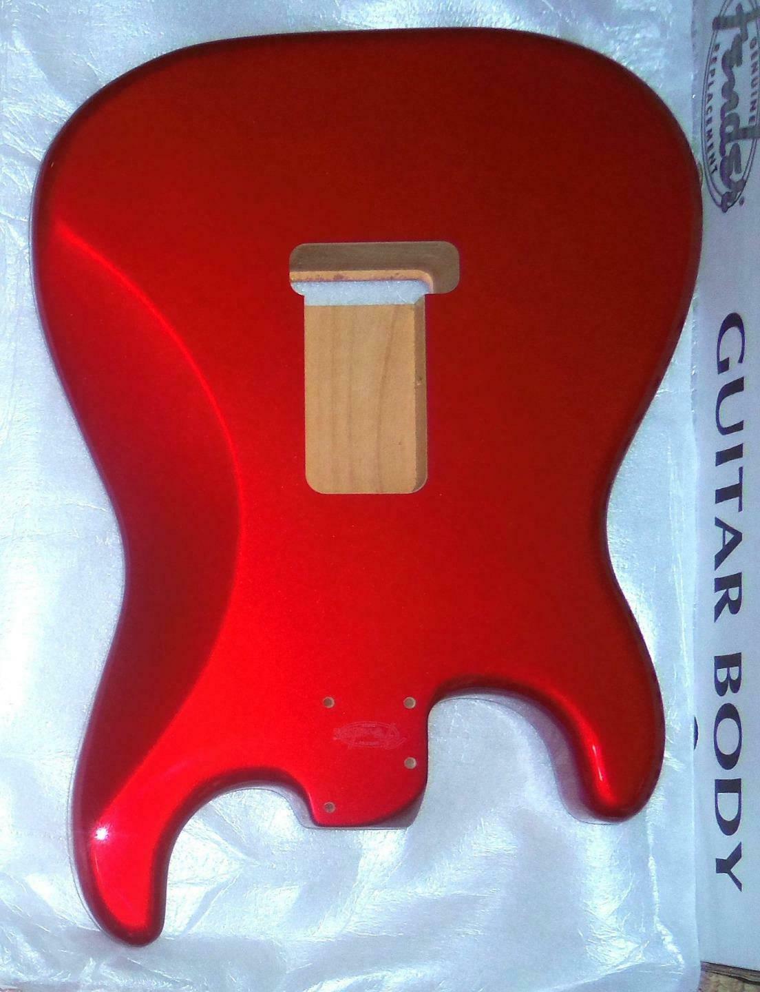 Fender HSH Deluxe Candy Apple Red Strat Body~2 Point Bridge~Contoured Heel-New