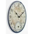 thumbnail image 4 of Infinity Instruments Orbis Blue Outdoor Transitional Analog Display 14-inch Wall Clock, 4 of 7